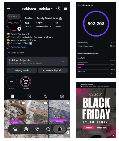 Poldecor, zasięgi i kampania Black Friday